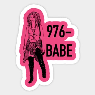 976-BABE Sticker